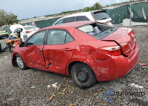 2017 Toyota Corolla L из США, поврежденный, VIN 2T1BURHE0HC858202